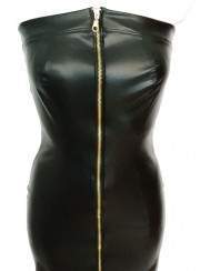 Leather dress black imitation leather - Jetzt noch mehr sparen