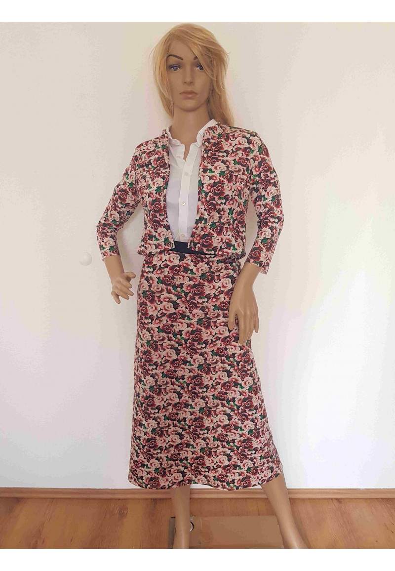 Anna skirt and jacket with flowers produced in Germany -