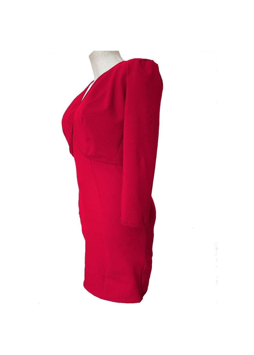 Dos piezas rojo chaqueta corta y vestido de cóctel algodón stretch ... - Deutsche Produktion