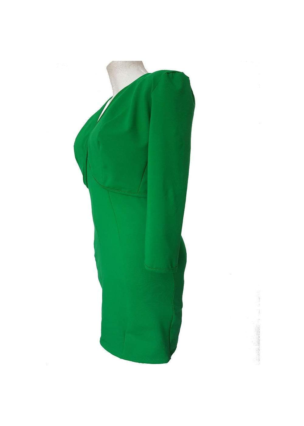 green two-piece costume in short jacket and cocktail dress cotton s... - Deutsche Produktion