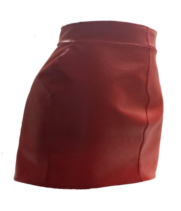 bargain Leather skirt brown faux leather very soft! - Jetzt noch mehr sparen