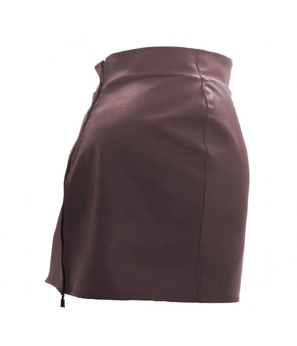 bargain Leather skirt lemon faux leather very soft! - Jetzt noch mehr sparen