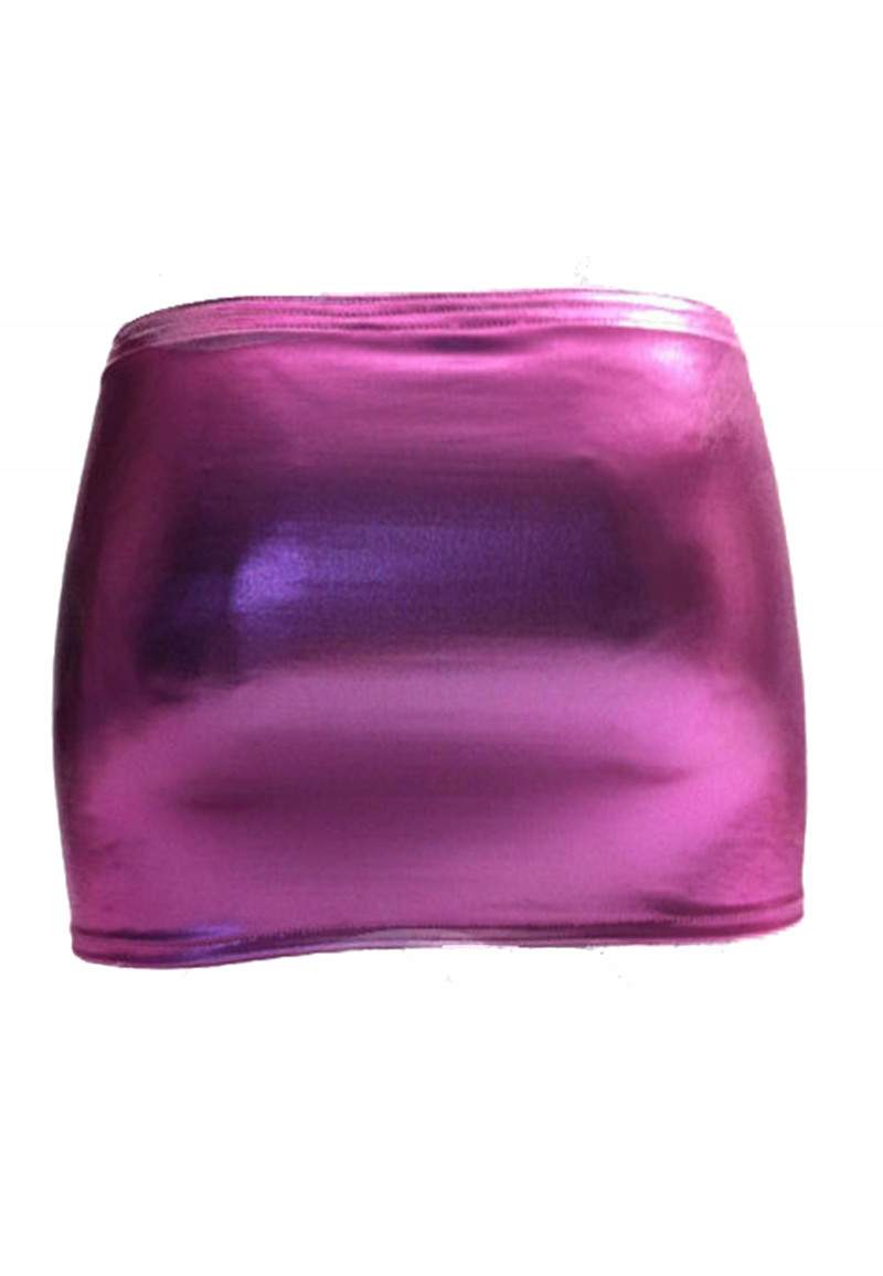 Minifalda wetlook de cuero rosa tallas 34 - 42 longitudes 20cm - 45... - 