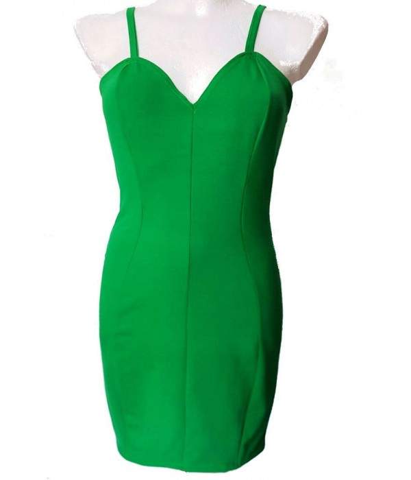 Green Stretch Cotton Strap Dress Size - Jetzt noch mehr sparen