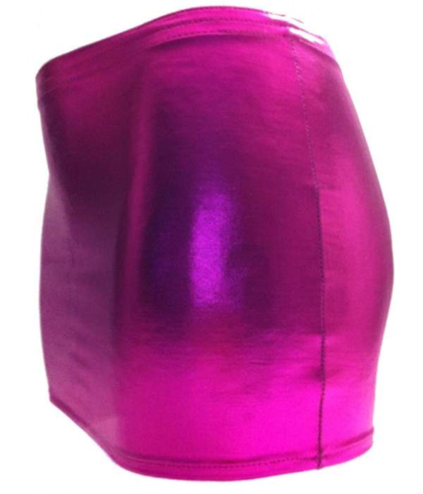 pink wetlook skirt elastic produced in Germany -