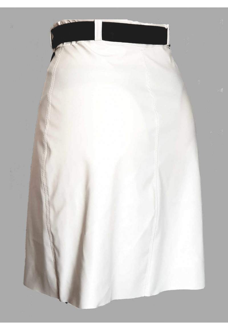 White wrap skirt produced in Germany -