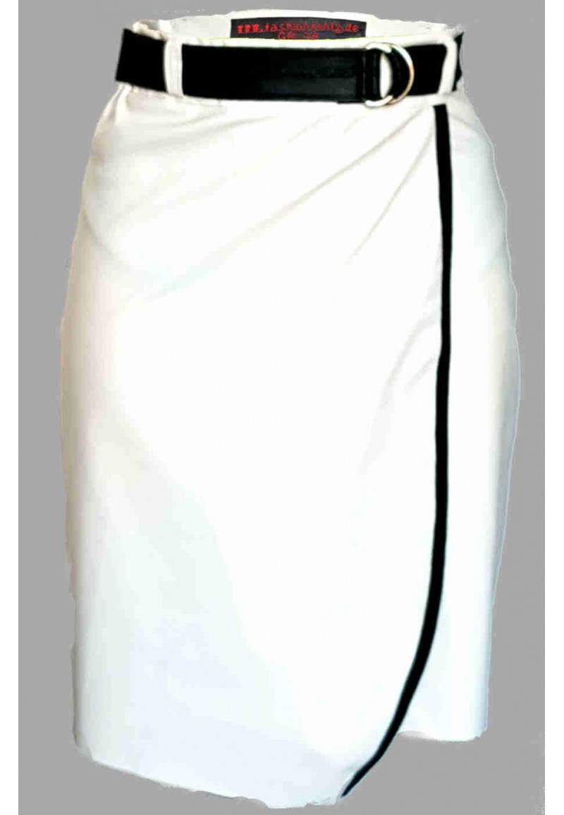 White wrap skirt produced in Germany -