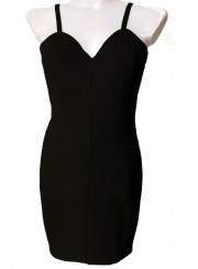 The Little Black Stretch Cotton Strap Dress CockTeildress Size 34 - 52 - 