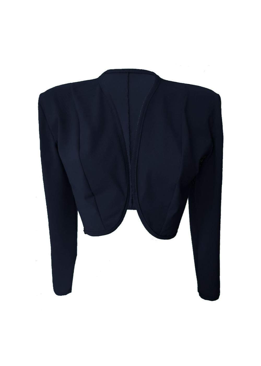 Size 34 - 52 Blue Cotton Stretch Short Jacket from Magdeburg Production - 