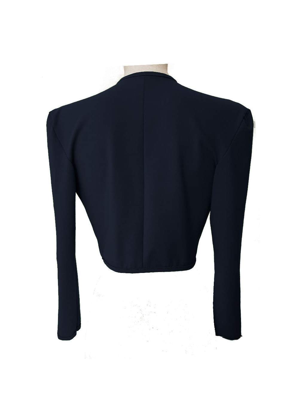 Size 34 - 52 Blue Cotton Stretch Short Jacket from Magdeburg Produc... - Deutsche Produktion
