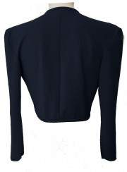 Size 34 - 52 Blue Cotton Stretch Short Jacket from Magdeburg Production - 