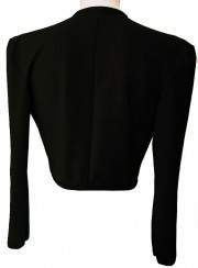 bargain Sizes 34 - 52 Magdeburg black cotton stretch short jacket - Jetzt noch mehr sparen