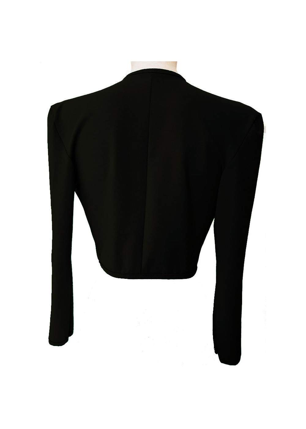 Größen 34 - 52 Schwarze Baumwoll-Stretch-Kurzjacke aus Magdeburger ... - 
