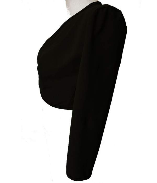 bargain Sizes 34 - 52 Magdeburg black cotton stretch short jacket - Jetzt noch mehr sparen