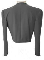 Size 34 - 52 Cotton Stretch Short Jacket Grey Magdeburg Production Single Manufacture - 