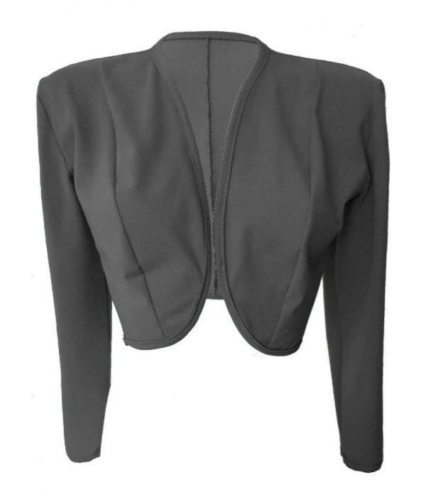 Size 34 - 52 Cotton Stretch Short Jacket Grey Magdeburg Production Single Manufacture
