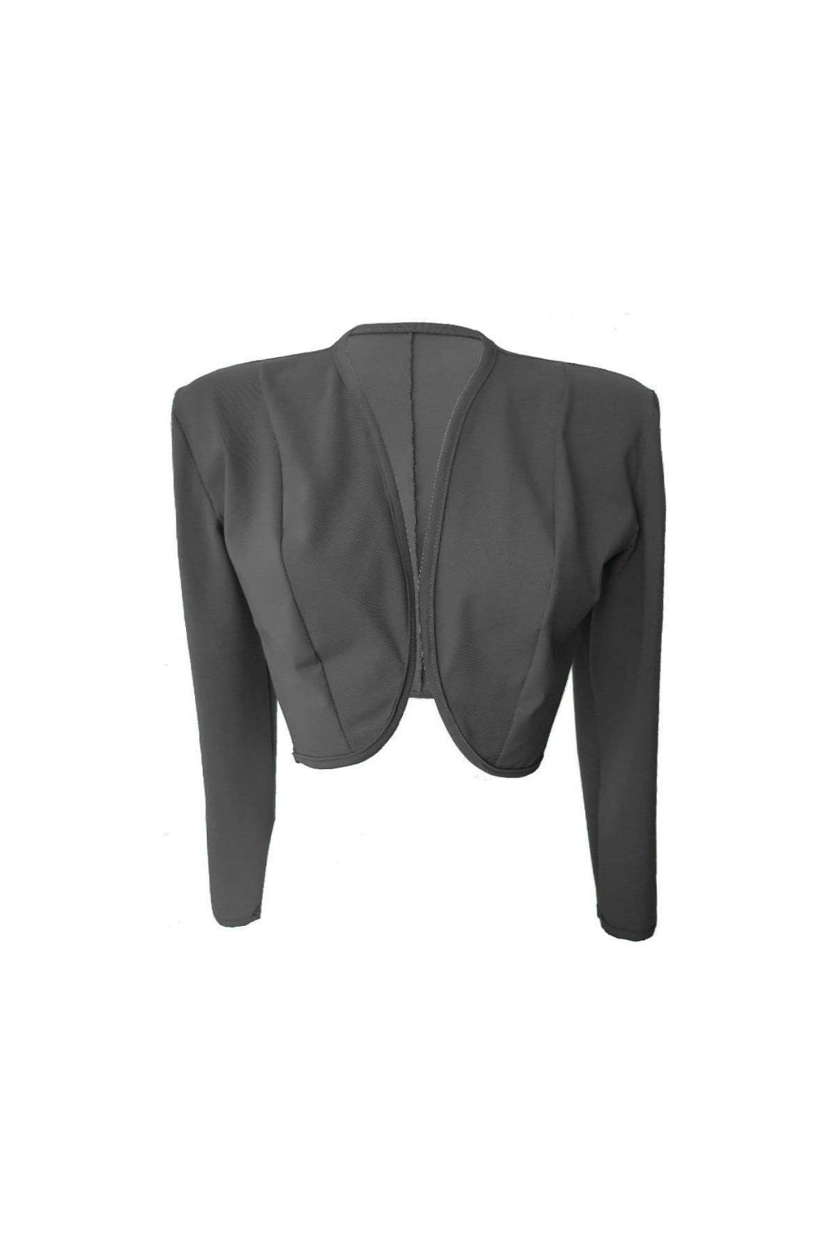 Size 34 - 52 Cotton Stretch Short Jacket Grey Magdeburg Production Single Manufacture - 