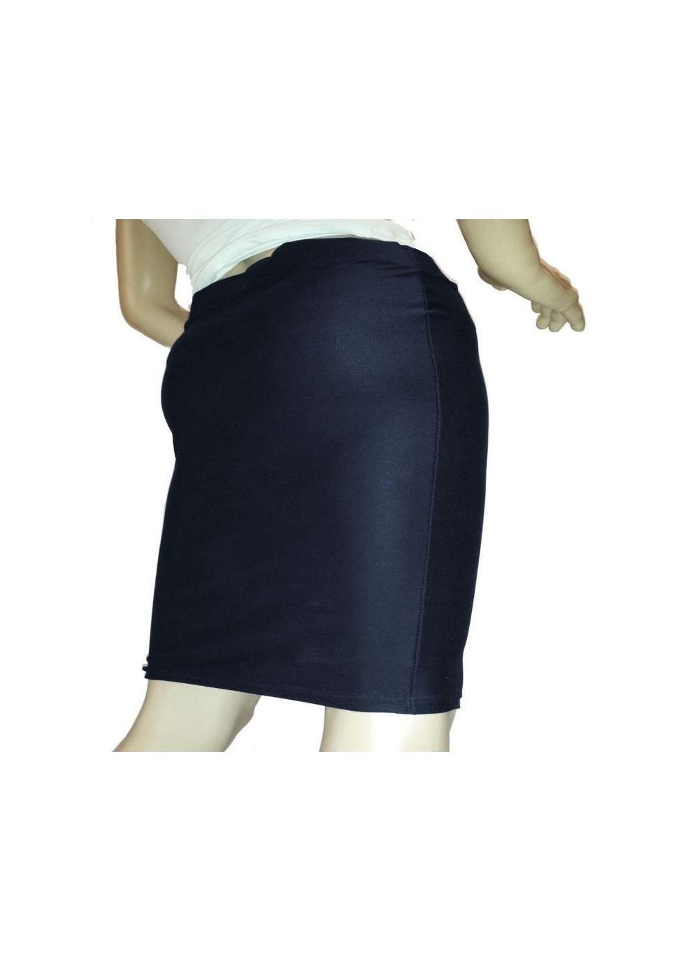 Blue Pencil Skirt Stretch Sizes 44 - 52 Lengths 25cm - 60cm - 