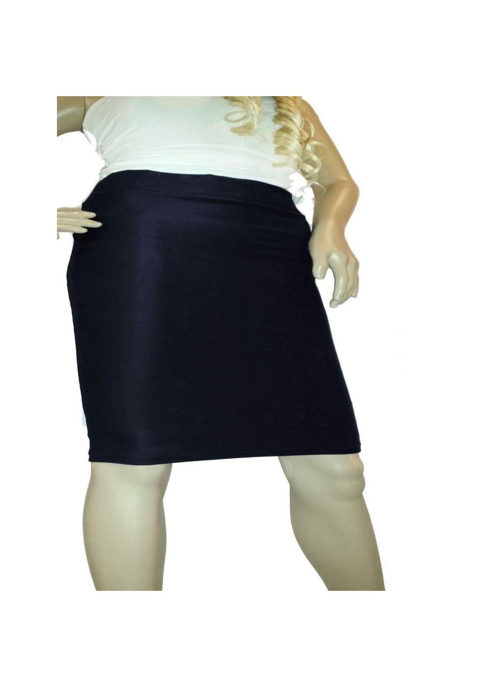 Blue Pencil Skirt Stretch Sizes 44 - 52 Lengths 25cm - 60cm