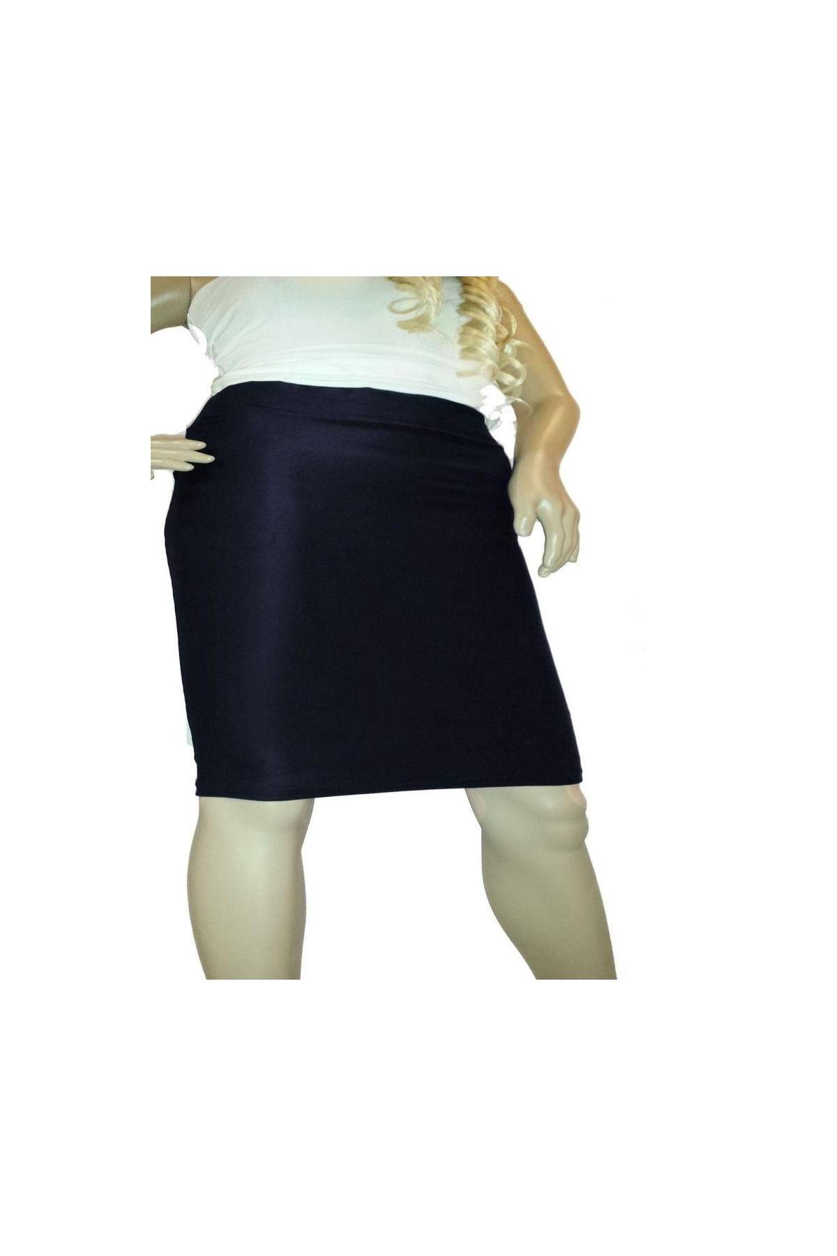 Blue Stretch Skirt Knee Length Sizes 44 - 52 - 