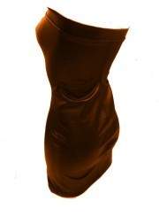 Super soft leather dress orange - Rabatt