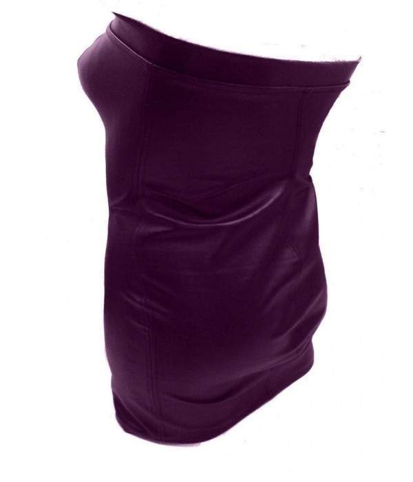 Vestido de cuero suave de diseño en color púrpura talla L - XXL (44... - Jetzt noch mehr sparen