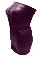 Kauf auf Rechnung Designer Softleder Kleid lila Größe L - XXL (44 -... - 