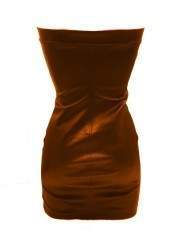 f.girth designer leather dress orange - 