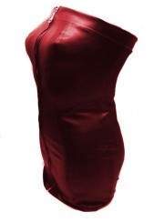 Spare 15 Prozent auf Softes Designer Leder Kleid rot Größe L - XXL ... - 