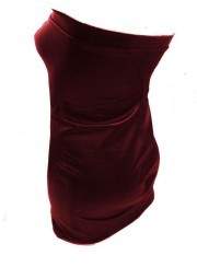 Vestido de cuero suave de diseño rojo talla L - XXL (44 - 52) - Rabatt