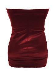 bargain Soft designer leather dress red size L - XXL (44 - 52) - Jetzt noch mehr sparen