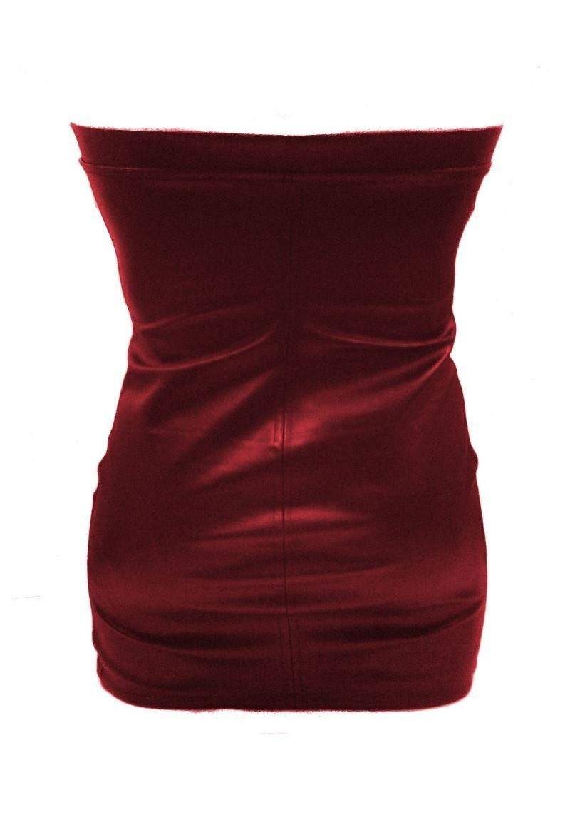 Red plus size dress produced in Germany -