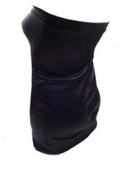 FGirth Designer Leder Kleid schwarz Größe L - XXL (44 - 52) - 