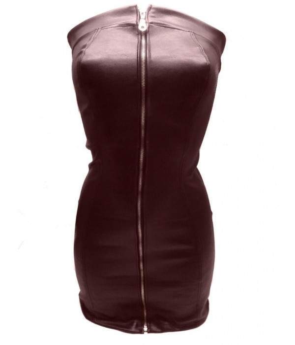 bargain Very soft leather dress brown - Jetzt noch mehr sparen