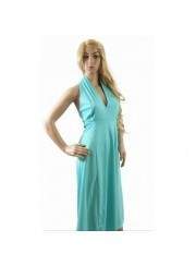 Blue halter dress - 