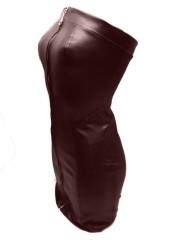 Kauf auf Rechnung Sehr softes Leder Kleid braun Größen 34 - 52 Spar... - 