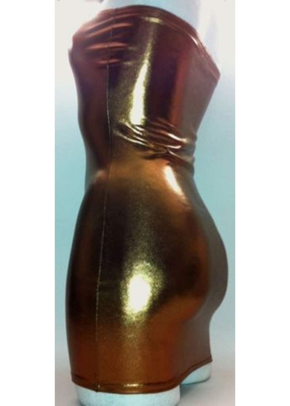 Wetlook gogo bandeau dress brown metal effect 16,00 € - 