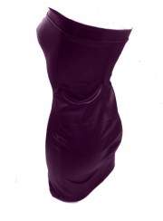 Kauf auf Rechnung Super softes Leder Kleid lila Größen 32 - 46 Spar... - 