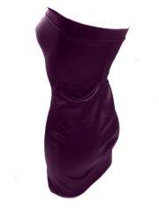 Extravagantes Super softes Leder Kleid lila - Rabatt