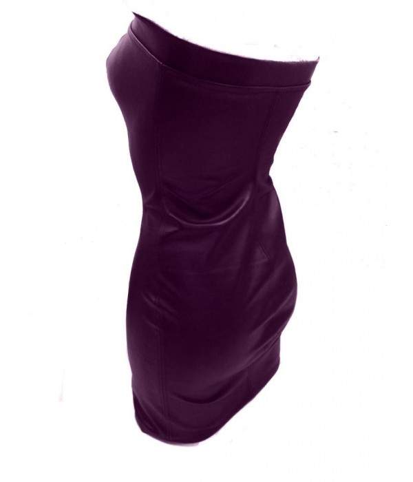 Schnäppchen 5 % Rabatt Super softes Leder Kleid lila Größen 32 - 42... - Jetzt noch mehr sparen