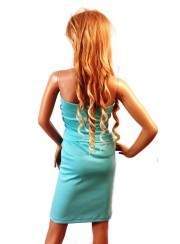 Bandeau-Top Turquoise Stretch - 