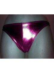 Buy leather look Tanga pink metallic online at a great price - Deutsche Produktion