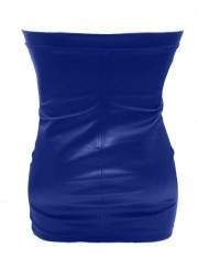 Schnäppchen 5 % Rabatt Sehr weiches Leder Kleid blau Größen 44 - 60... - Jetzt noch mehr sparen