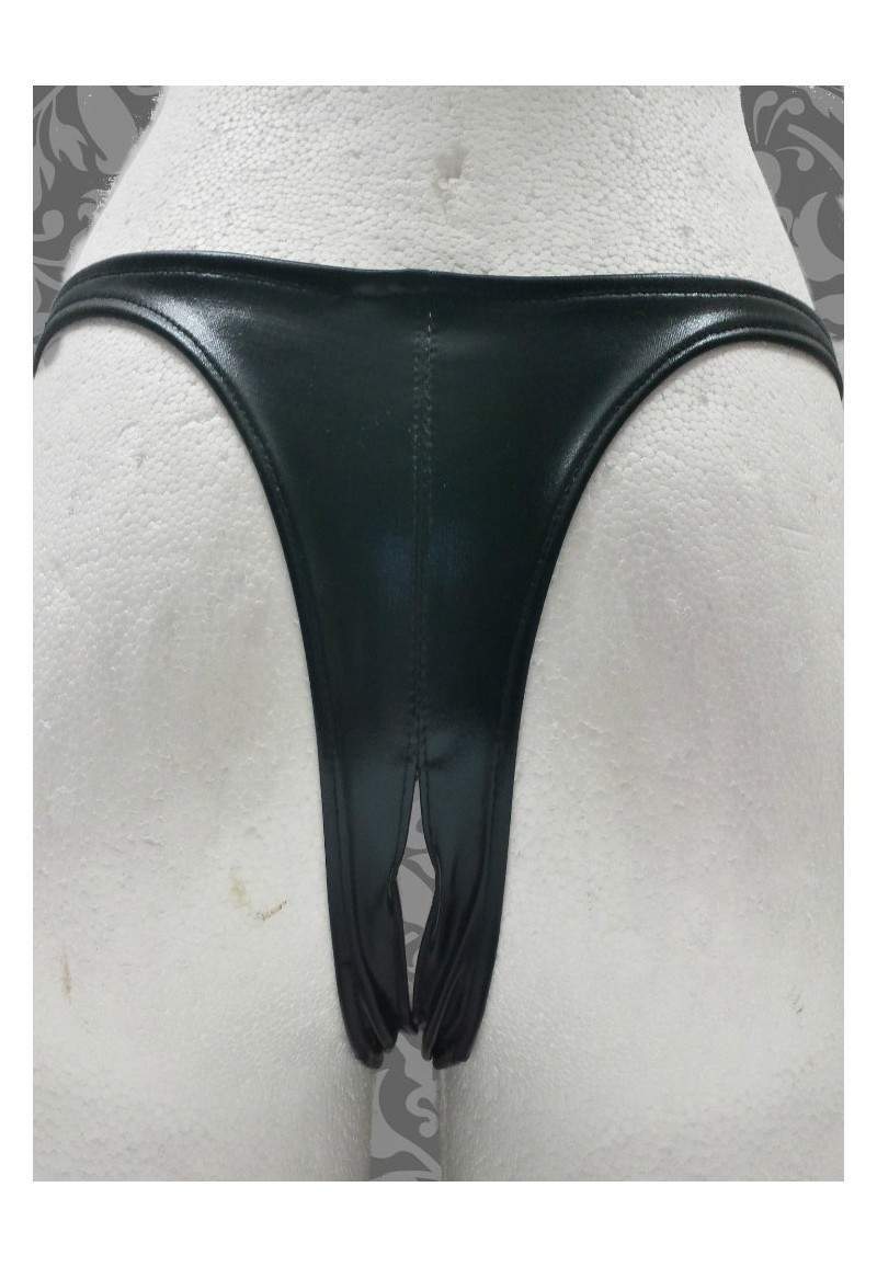 Tanga black Ouvert F.Girth produced in Germany -