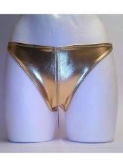 black week Save 15% Leather look TANGA gold Ouvert sizes 34 - 52 - 