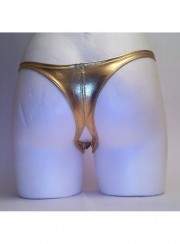 Leather look TANGA gold Ouvert sizes 34 - 52 - Jetzt noch mehr sparen