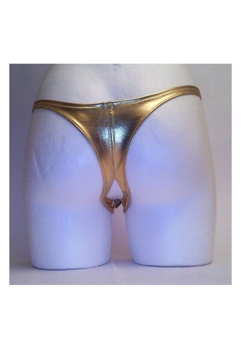 TANGA gold Ouvert Sizes 34 - 52 produced in Germany -