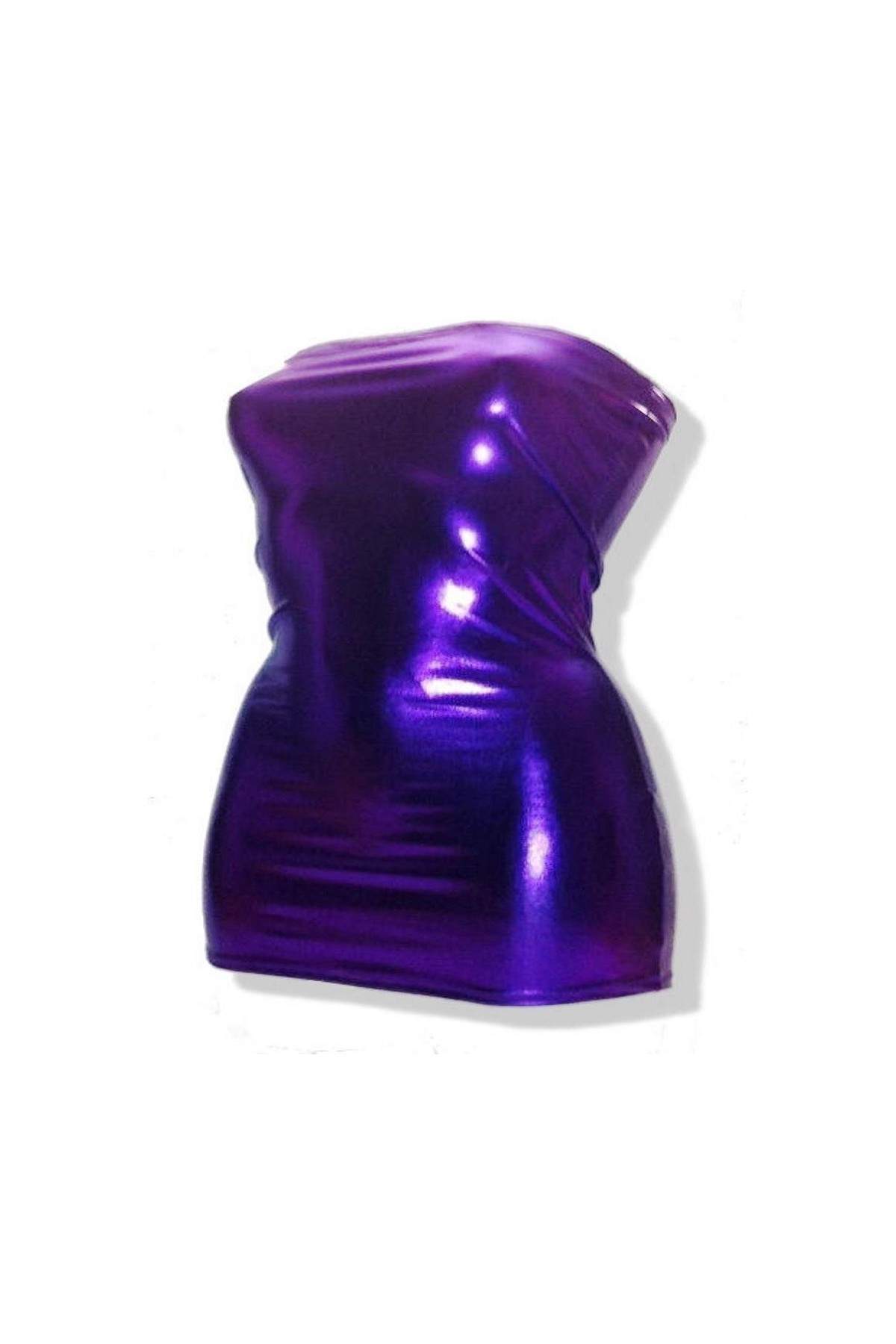 Elegant Gogo Bandeau Dress Purple Sizes 44 - 52 - 