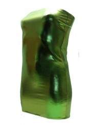Cool Wetlook Gogo Bandeau Dress Green Sizes 44 - 52 to 75 cm Length - 