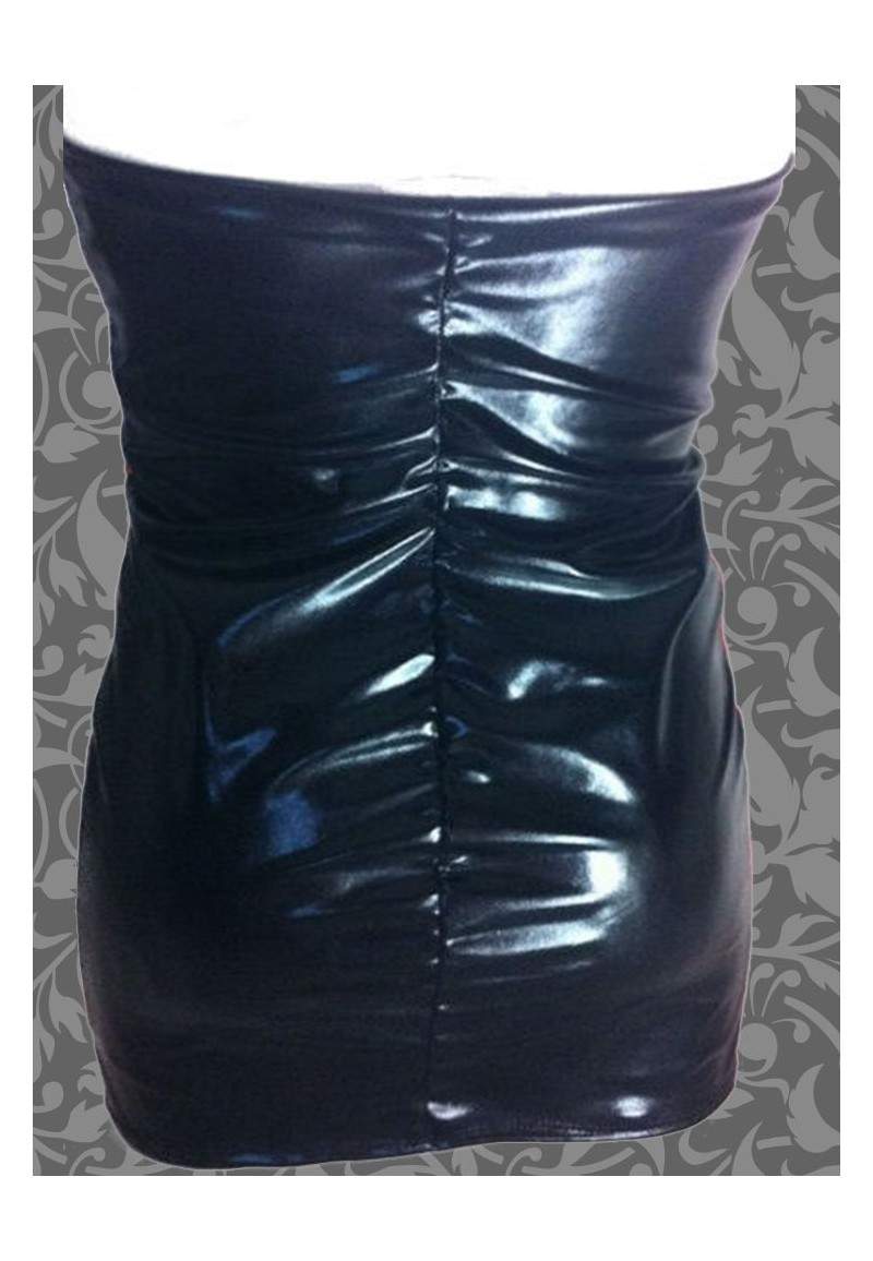 Large sizes BANDEAU dress black silver produced in Germany -